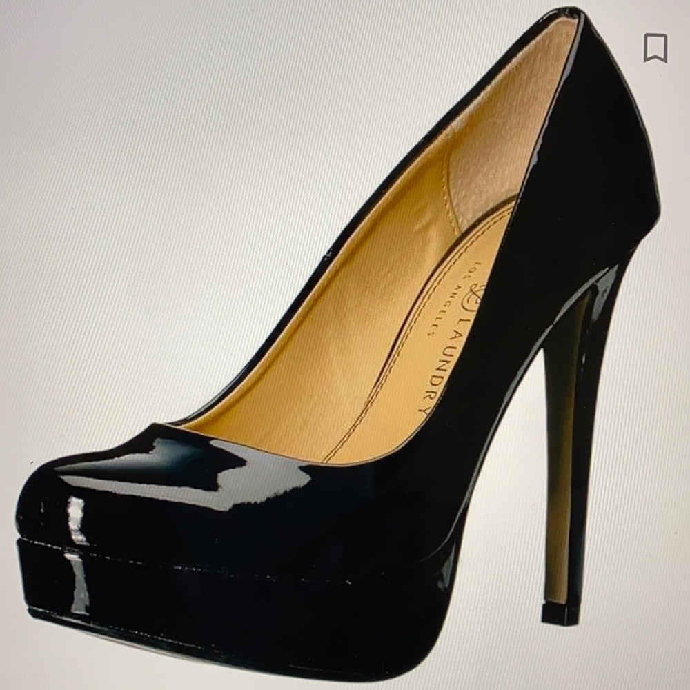 Chinese Laundry Wendy Pump Black Patent  9M